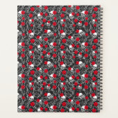 Spitzen, rote Rosen und Schädel Planer (Rückseite)