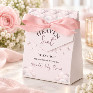 Spitzen-Schleifen-Perlen-Mädchen-Himmlische Babypa Geschenkschachtel