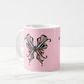 Spitzen-Schmetterling Kaffeetasse (Vorderseite Links)