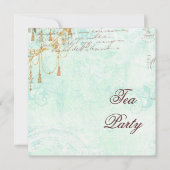 Spitzen Scrolls & Tassels Einladung (Vorderseite)