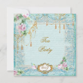 Spitzen Scrolls & Tassels Einladung (Vorderseite)