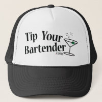 Spitzen Sie Ihren Barkeeper-Martini-Hut