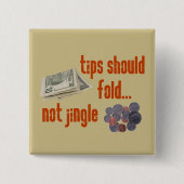 Spitzen sollten sich falten button (Vorderseite)