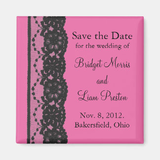 Spitzen Speichern des Datumsmagneten (fuchsia) Magnet