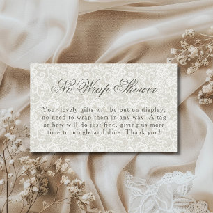 Spitzen-Thema Elfenbein Keine Verpackung Dusch-Bra Begleitkarte