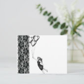 Spitzen und Balloons Postkarte (Stehend Vorderseite)