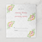 Spitzen und Blume Platzkarte (Außenseite Aufgefaltet)