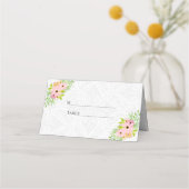 Spitzen und Blume Platzkarte (Vorderseite)