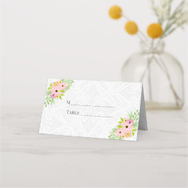 Spitzen und Blume Platzkarte