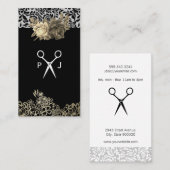 Spitzen- und Blumenhaar-Stylist Visitenkarte (Vorne/Hinten)