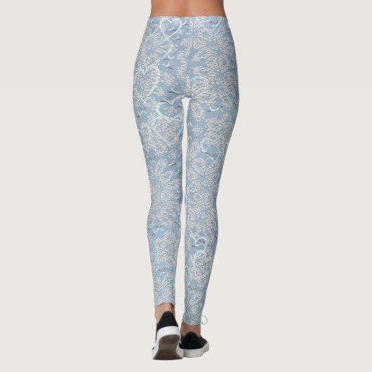 Spitzen und Herzen Leggings (Rückseite)