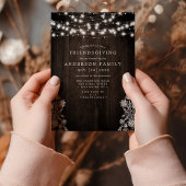 Spitzen und Holzbalken leuchten rustikal freundlic Einladung