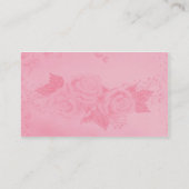 Spitzen und Rose Visitenkarte (Rückseite)