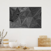 Spitzen und Tiefen Poster (Küche)