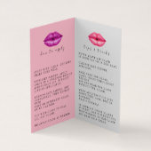 Spitzen und Tricks Lipsense Verteiler-Visitenkarte Visitenkarten (Innenseite)