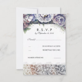 Spitzen und Vintage Aquarellfarben UAWG RSVP Karte