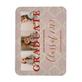 Spitzen vor K Abschluss 3 Fotos Textile Textur Magnet