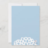 Spitzen- weiße religiöse Einladung (Rückseite)