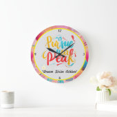 "Spitzenambitionen" Große Wanduhr (Zuhause)