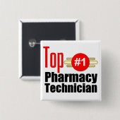 Spitzenapotheken-Techniker Button (Vorne & Hinten)