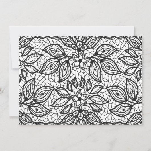 Spitzenaussehen Hochzeitssache Foto Datum speicher Save The Date (Rückseite)