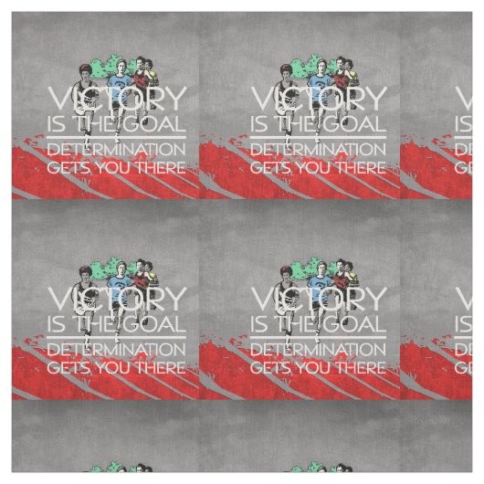 SPITZENbahn-Sieg-Slogan Stoff (Muster)