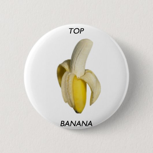 Spitzenbanane Button (Vorderseite)