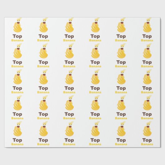 Spitzenbanane Geschenkpapier (Flach)