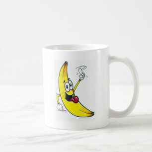 Spitzenbanane, tanzender Bananen-Cartoon Kaffeetasse