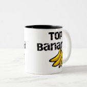 Spitzenbanane Zweifarbige Tasse (VorderseiteRechts)