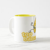 Spitzenbananen-Tasse Zweifarbige Tasse (Vorderseite Links)