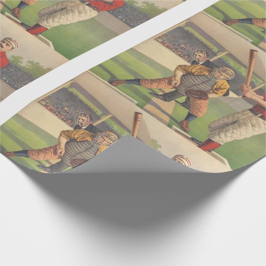 SPITZENbaseball-Zeitvertreib Geschenkpapier (Ecke)