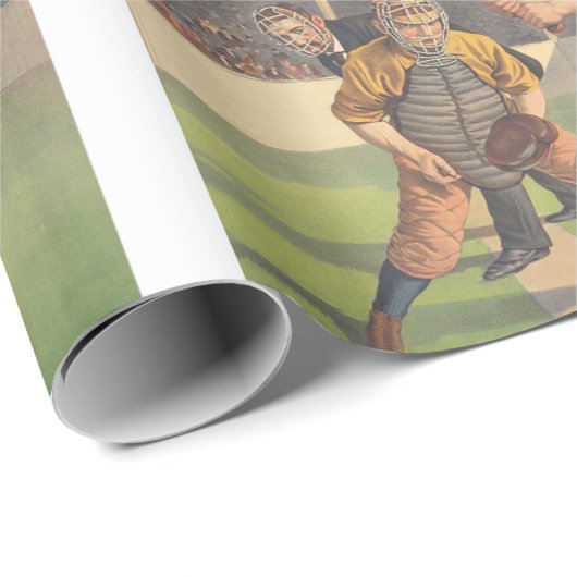 SPITZENbaseball-Zeitvertreib Geschenkpapier (Rolleneckpunkt)