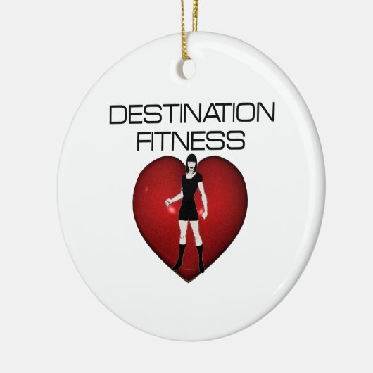 SPITZENbestimmungsort-Fitness Keramikornament (Links)