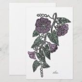 SpitzenBlume Briefpapier (Vorne/Hinten)