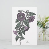 SpitzenBlume Briefpapier (Stehend Vorderseite)