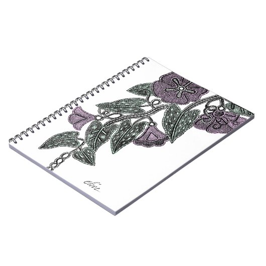 SpitzenBlume Notizblock (Linke Seite)