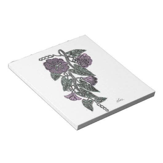 SpitzenBlume Notizblock (angewinkelt)