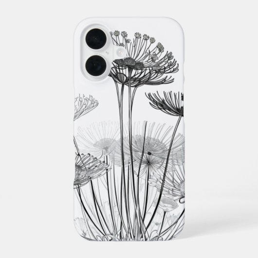 Spitzenblüte iPhone 16 Hülle (Rückseite)