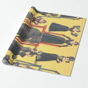 SPITZENBodybuildings-Mädchen Geschenkpapier