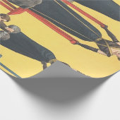 SPITZENBodybuildings-Mädchen Geschenkpapier (Ecke)