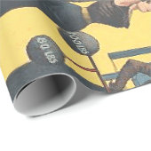 SPITZENBodybuildings-Mädchen Geschenkpapier (Rolleneckpunkt)