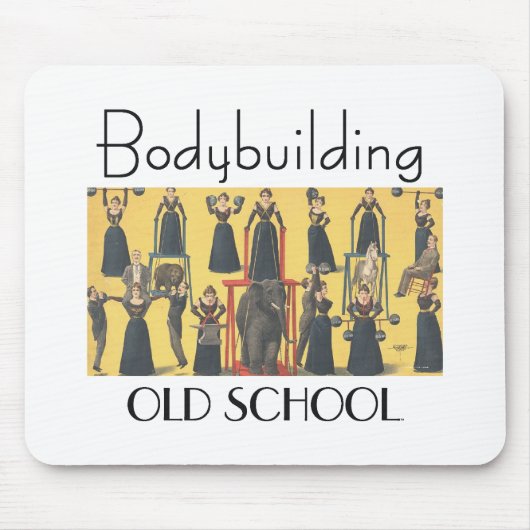 SPITZENBodybuildings-Mädchen Mousepad (Vorne)