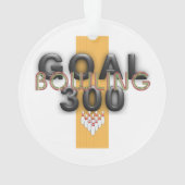SPITZENBowlings-Ziel 300 Ornament (Rückseite)