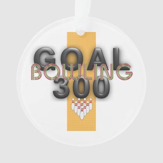 SPITZENBowlings-Ziel 300 Ornament (Vorderseite)