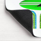 SPITZENbrandungs-Mann Mousepad (Ecke)