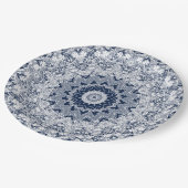 Spitzendekoration Pappteller (Schrägansicht)