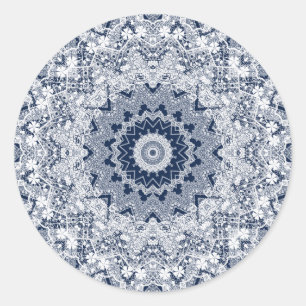 Spitzendekoration Runder Aufkleber