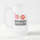 Spitzendokumenten-Spezialist Mattglas Bierglas (Links)