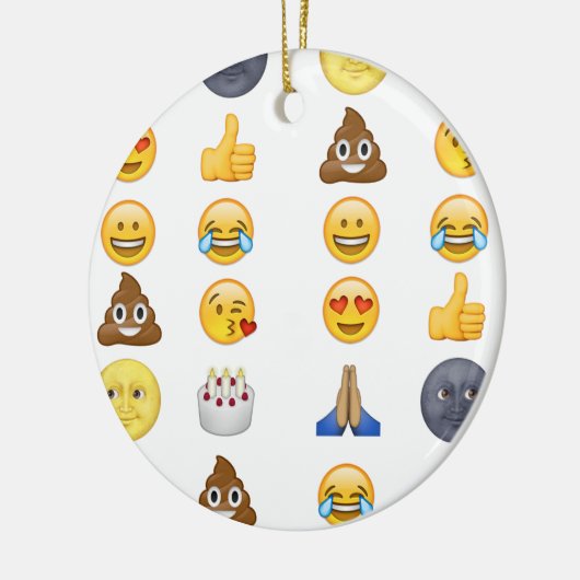Spitzenemoji Sammlung Keramikornament (Links)